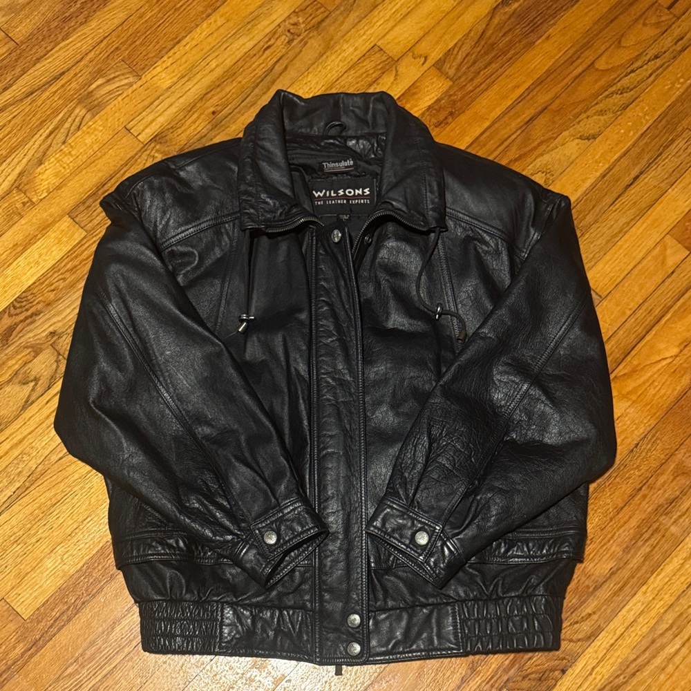 Wilson Black Leather Jacket
